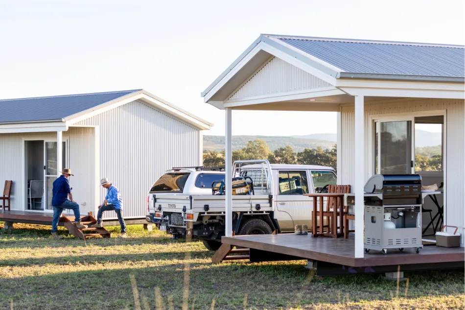 Modular housing project installed on an Australian rural property